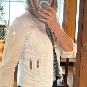 ✨Vintage✨Allen B. By Allen B. Schwartz rhinestone denim jacket.,